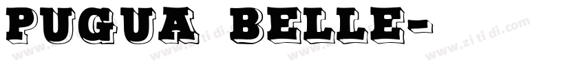 Pugua Belle字体转换